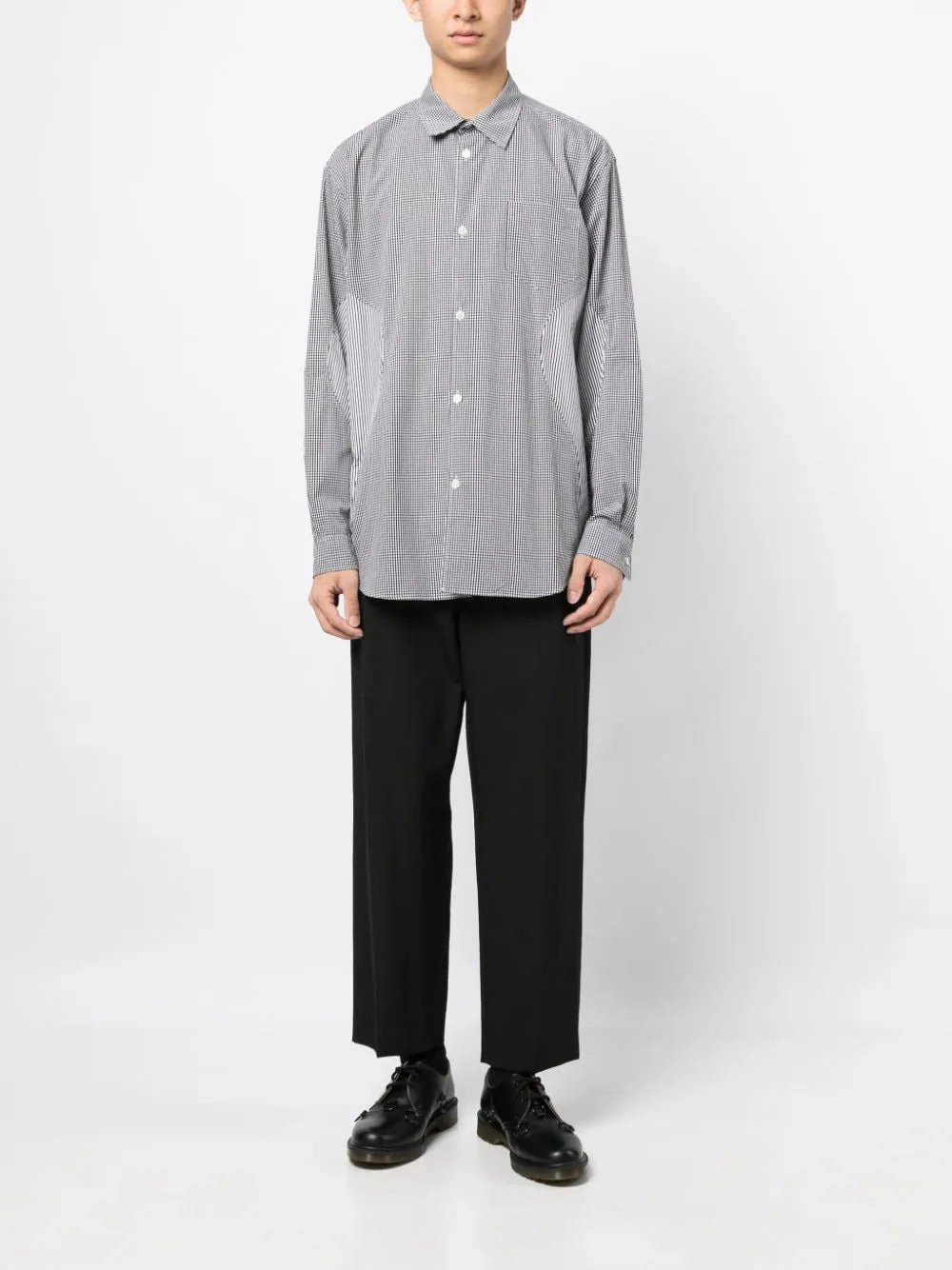 Mixed-Print Cotton Shirt