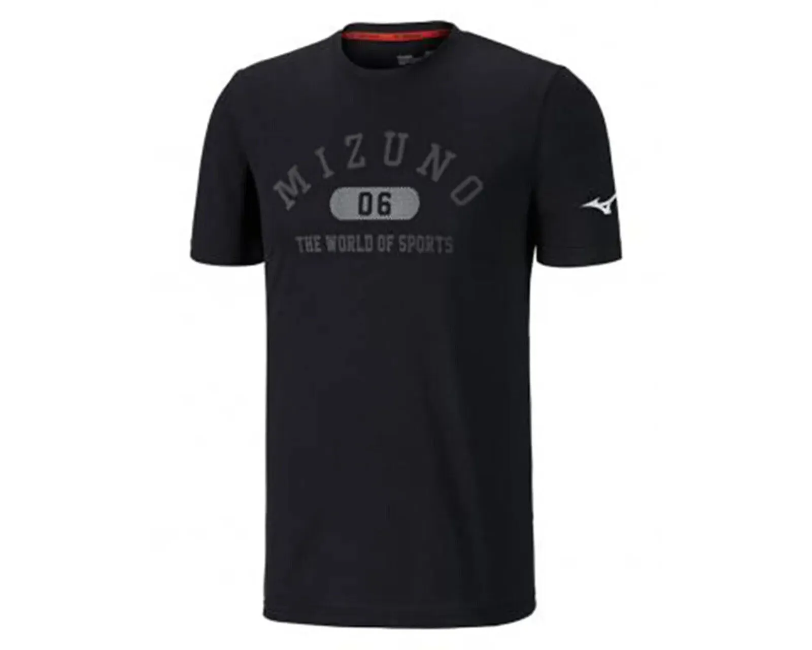 Mizuno Heritage 1906 K2GA850109 T-Shirt Men's Black Crew Neck Short Sleeve