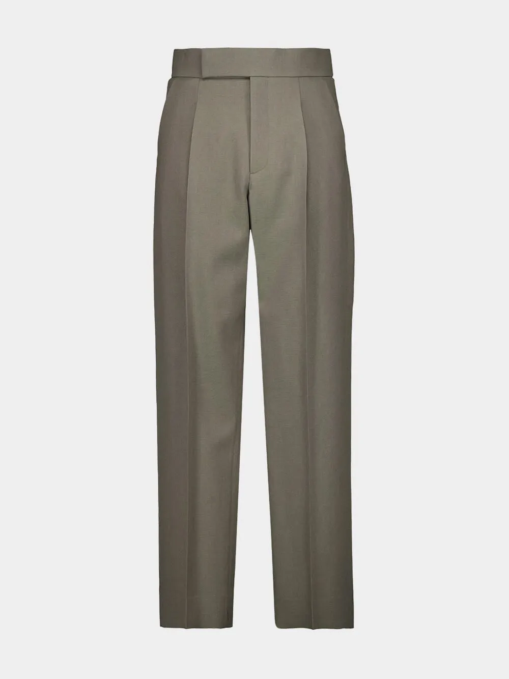Mocha Wool Silk 8th Trouser Bottoms Mens - cheap mens shorts online