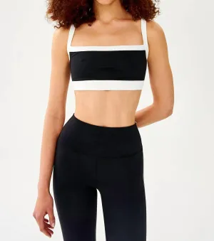 Monah Rigor Bra In Black/white Activewear Womens - yoga pants clearance