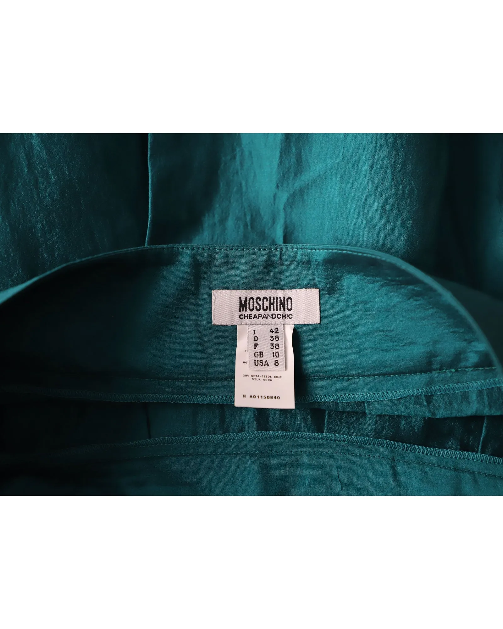 Moschino Cheap And Chic Pencil Skirt in Green Cotton
