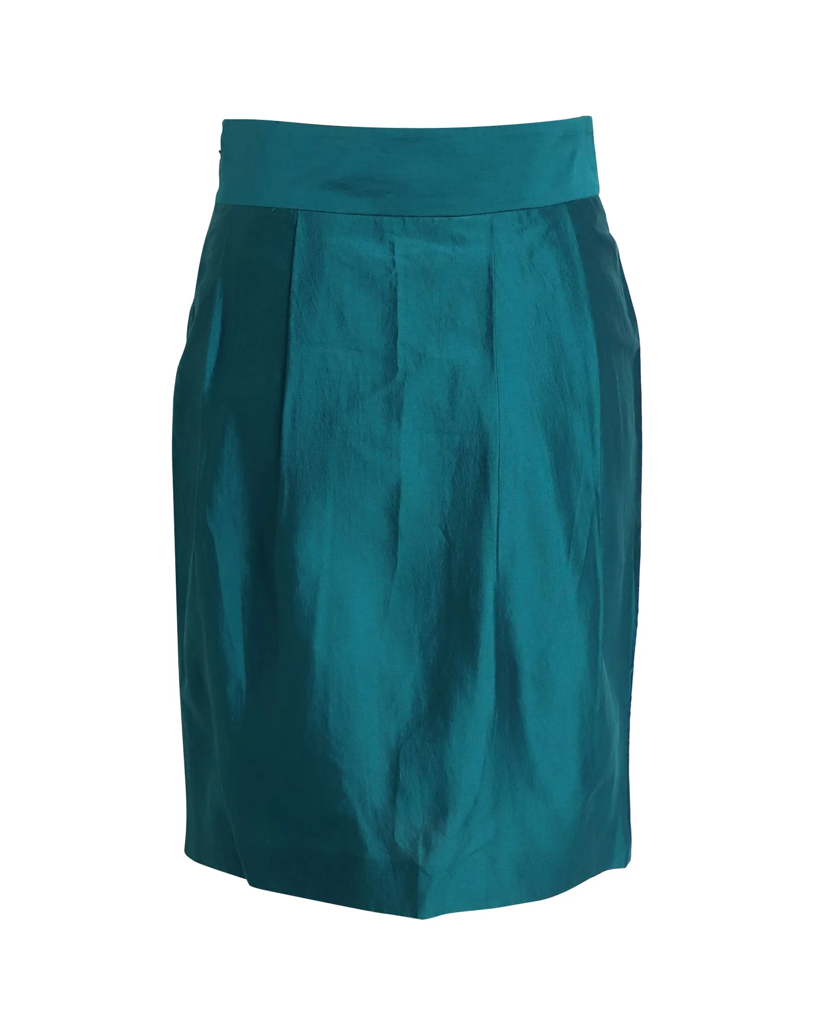 Moschino Cheap And Chic Pencil Skirt in Green Cotton