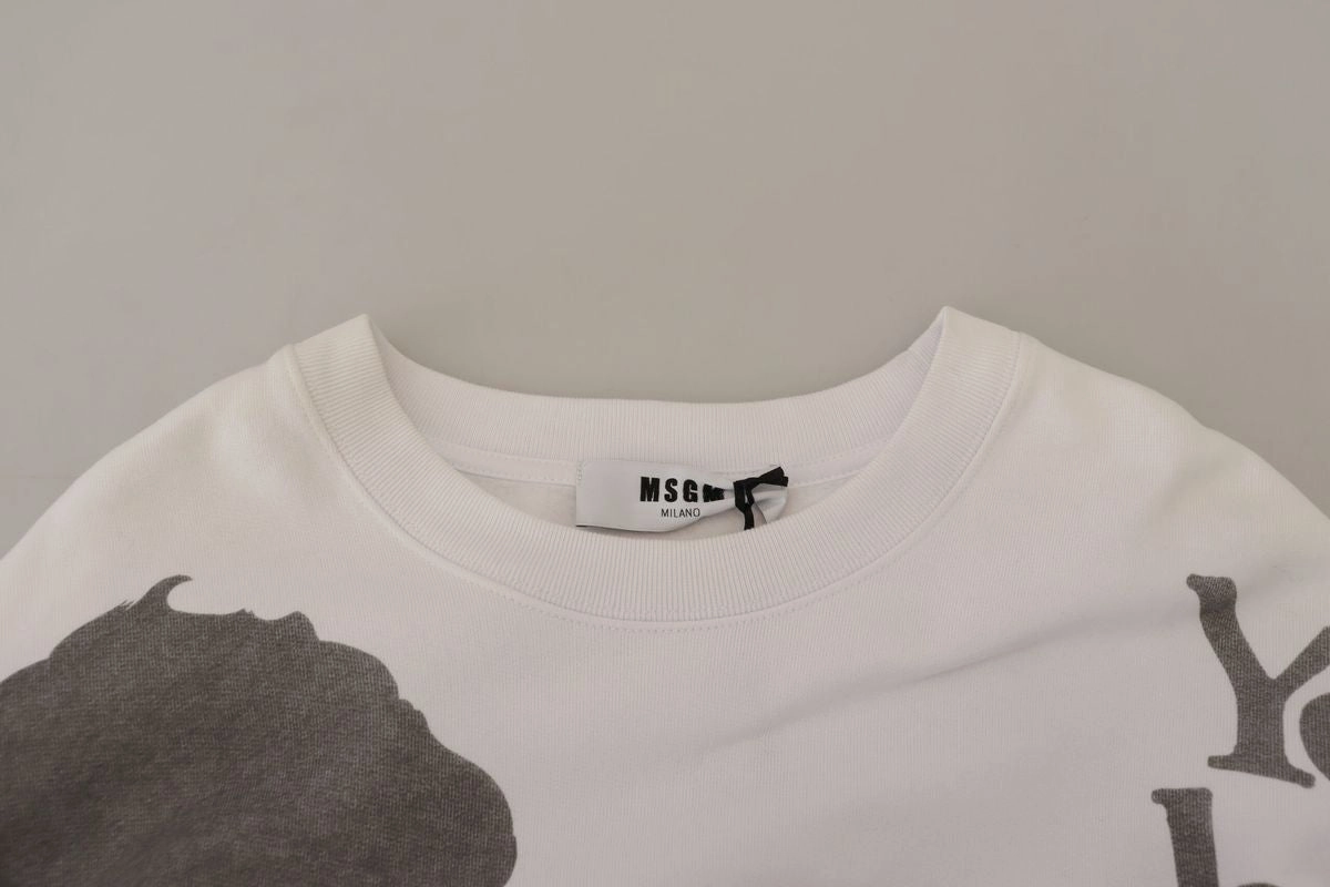 MSGM  Cotton Crewneck Pullover Sweatshirt Men's Sweater