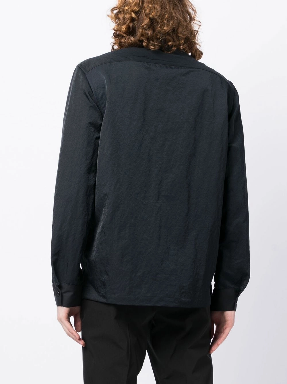 Multi-Pocket Pointed-Collar Overshirt