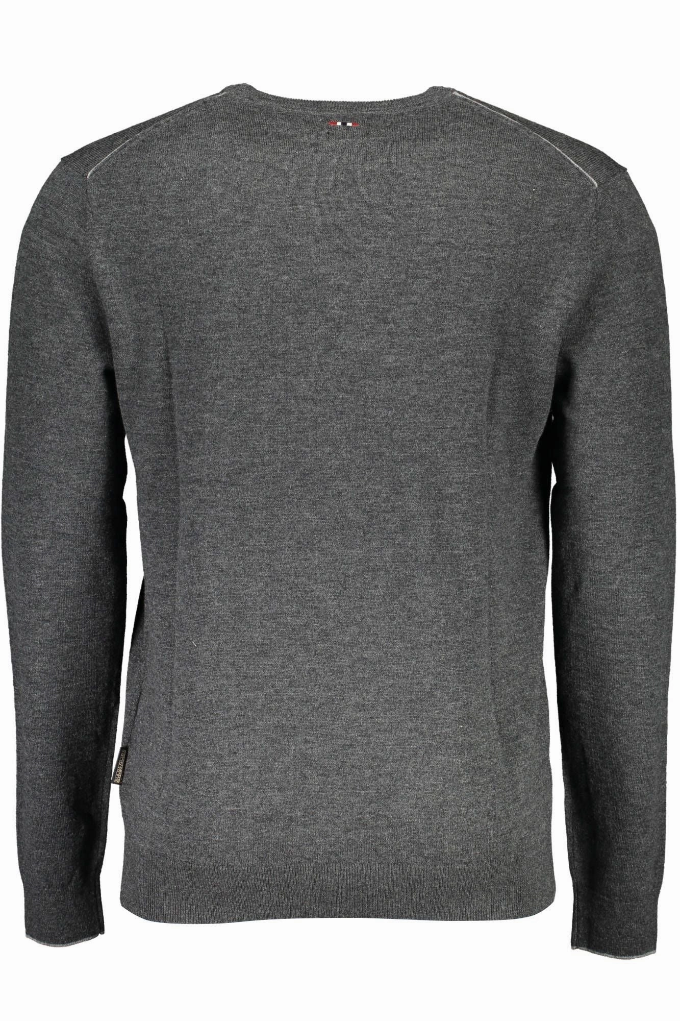 Napapijri Elegant  Wool Sweater with Embroide Men's Logo