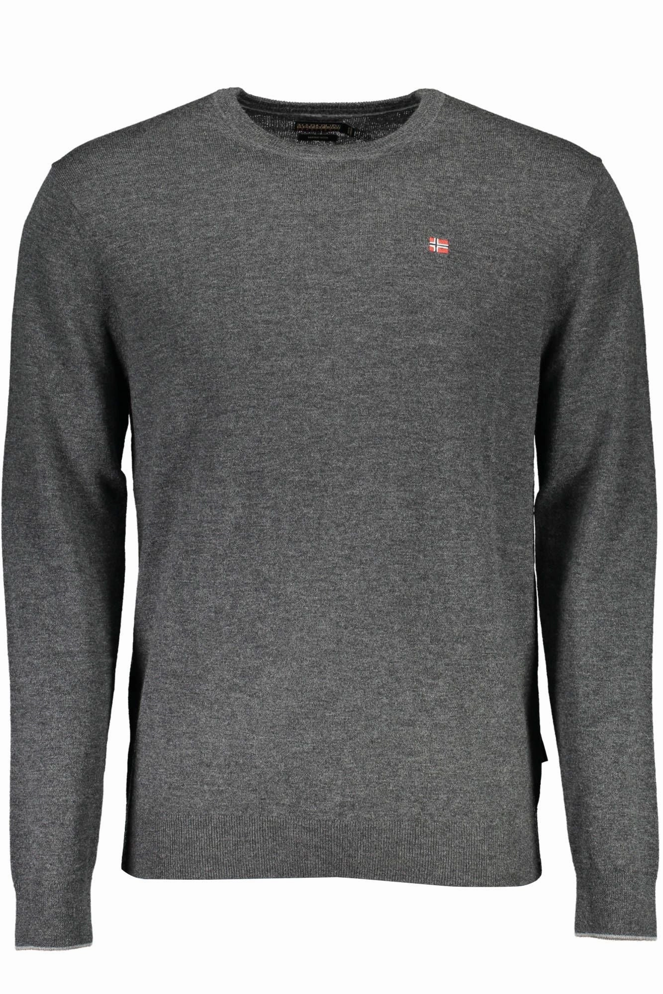 Napapijri Elegant  Wool Sweater with Embroide Men's Logo knit sweaters cheap