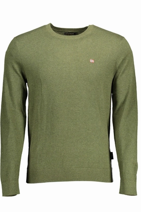 Napapijri Emerald Crew-Neck Embroide Men's Sweater knit sweaters cheap