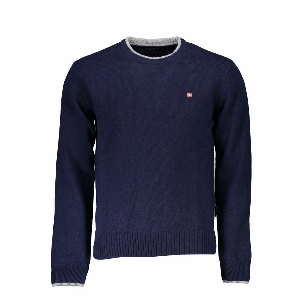 Napapijri Sleek  Crew Neck Embroide Men's Sweater knit sweaters cheap