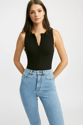 Natalie Button Bodysuit cheap tops online