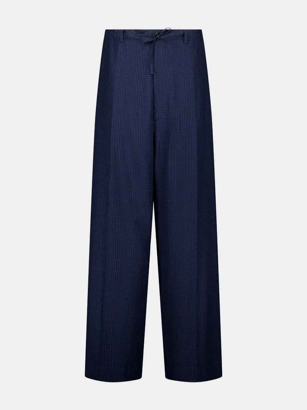 Navy Blue Fluid Tailored Pants Bottoms Mens - cheap mens shorts online