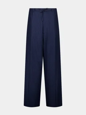 Navy Blue Fluid Tailored Pants Bottoms Mens - cheap mens shorts online