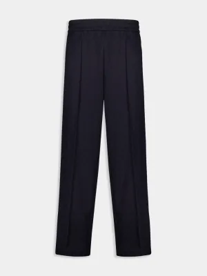 Navy GG Nylon and Cotton Pant Bottoms Mens - cheap mens shorts online