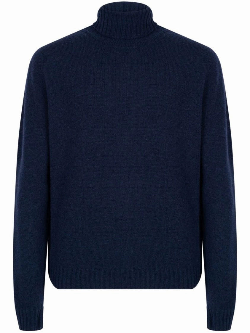 Navy Blue Faisal Sweater designer sweaters outlet