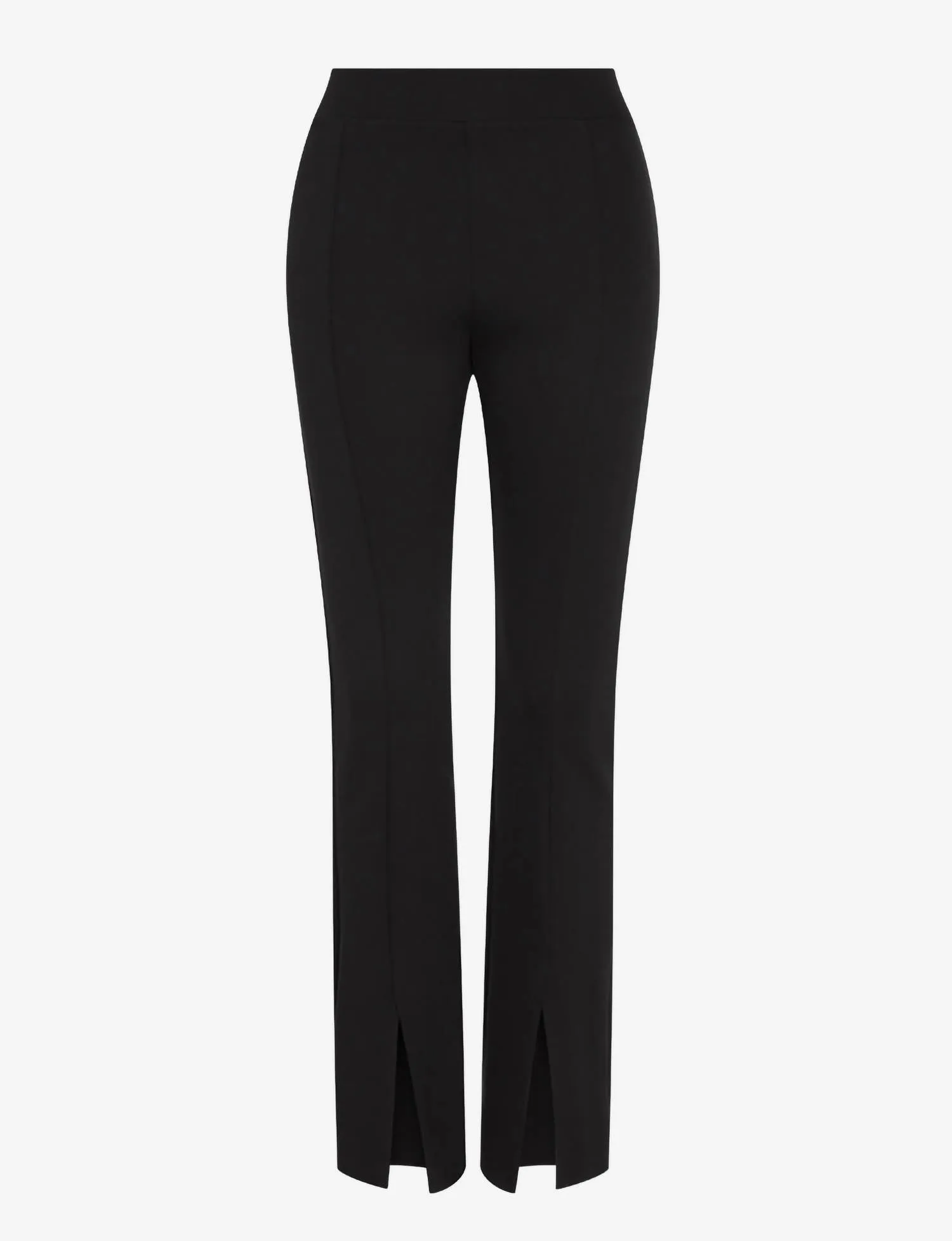 Neoprene Split Front Pants In Black