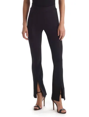 Neoprene Split Front Pants In Black Activewear Womens - fitness leggings online
