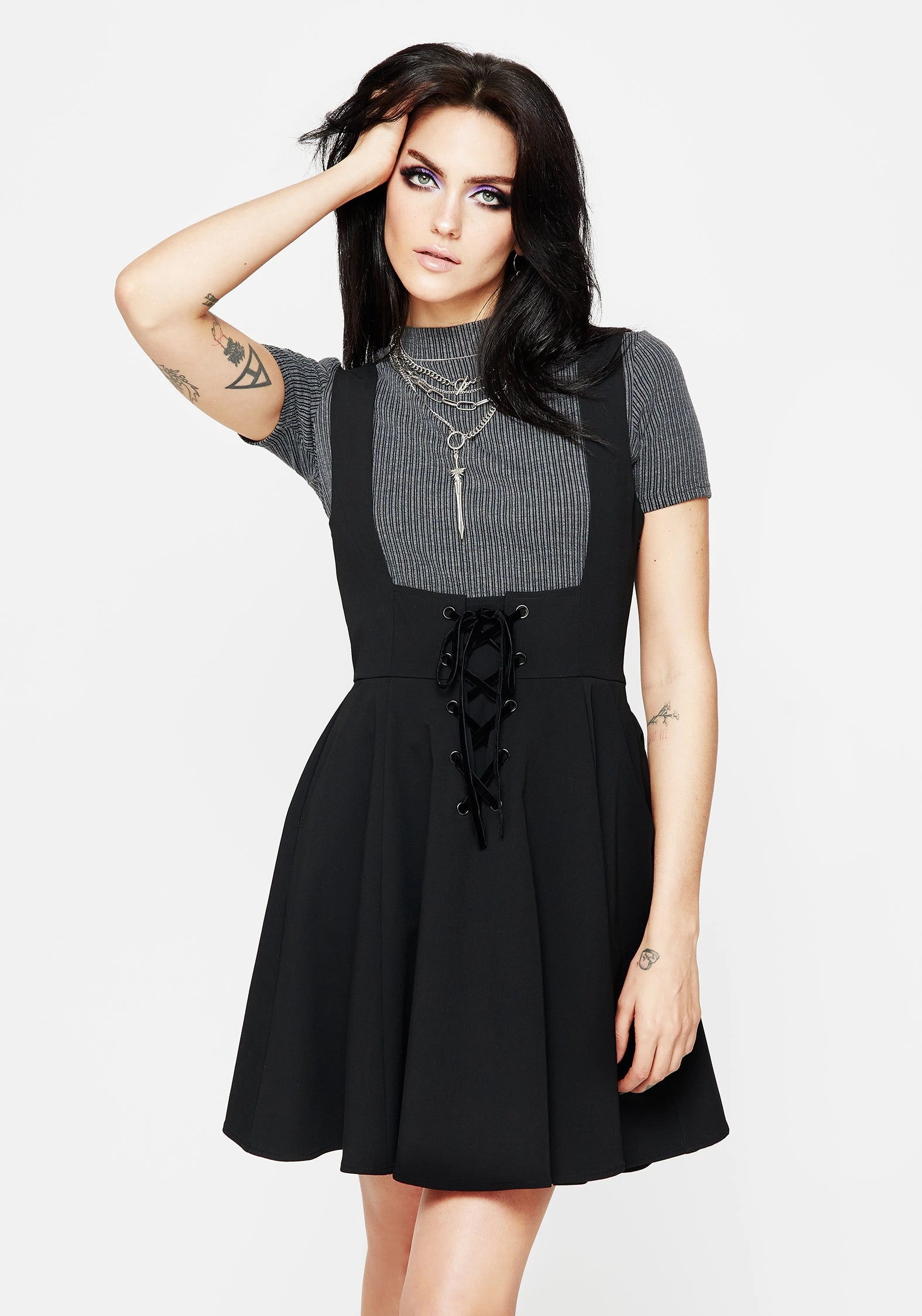 Nessa Lace Up Mini Dress Dresses Womens - summer dresses discount