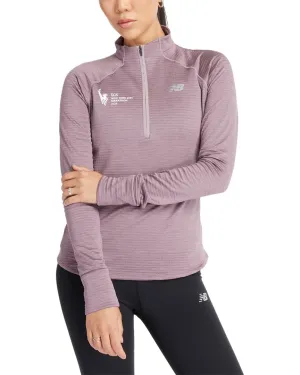 New Balance NYC Marathon Athletics Heat Grid Half Top Activewear Womens - fitness leggings online