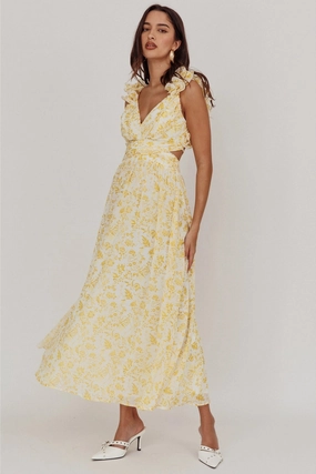 Newport Floral Maxi Dress maxi dresses clearance