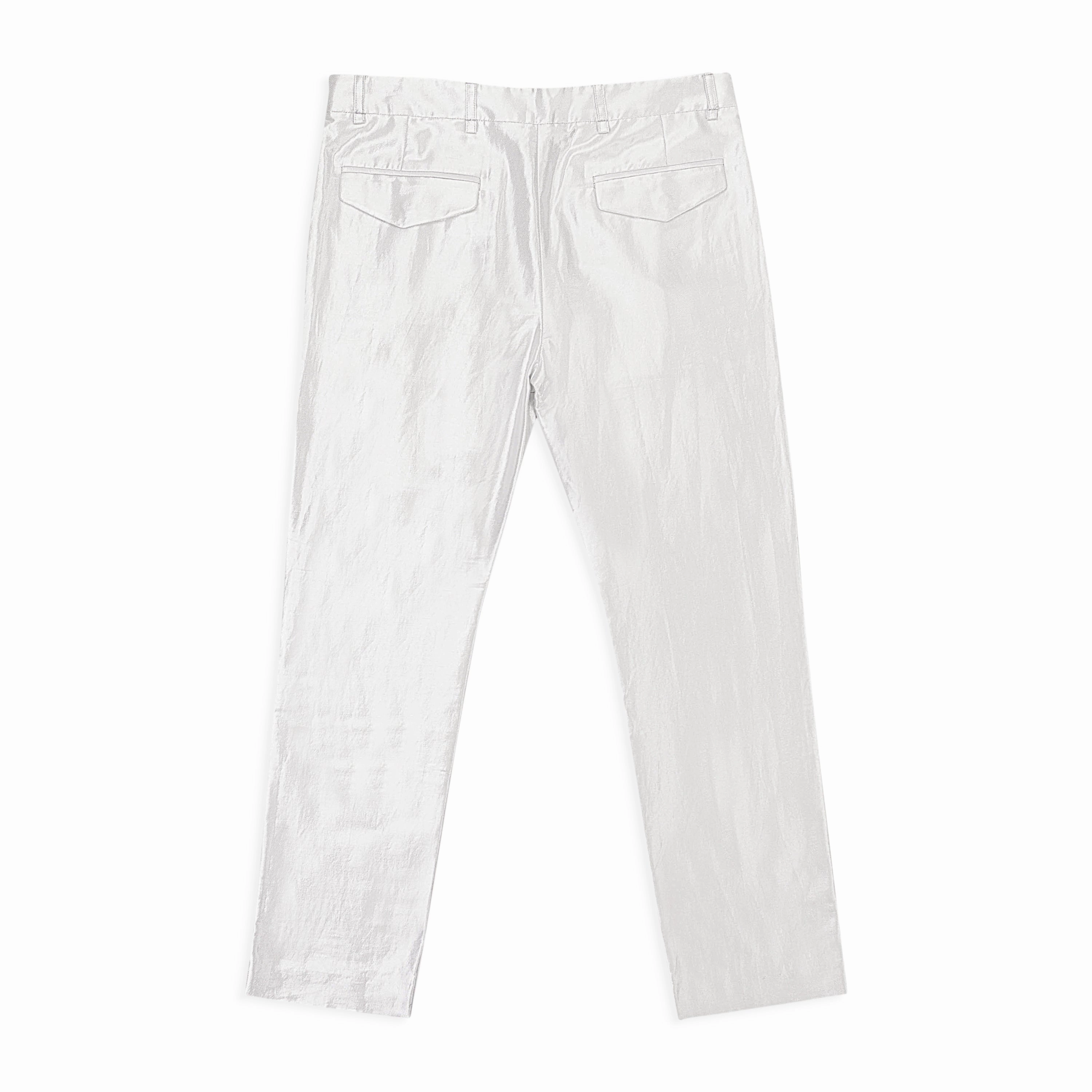 NWT DEMEULEMEESTER STRAIGHT SILVER MEN'S CASUAL PANTS