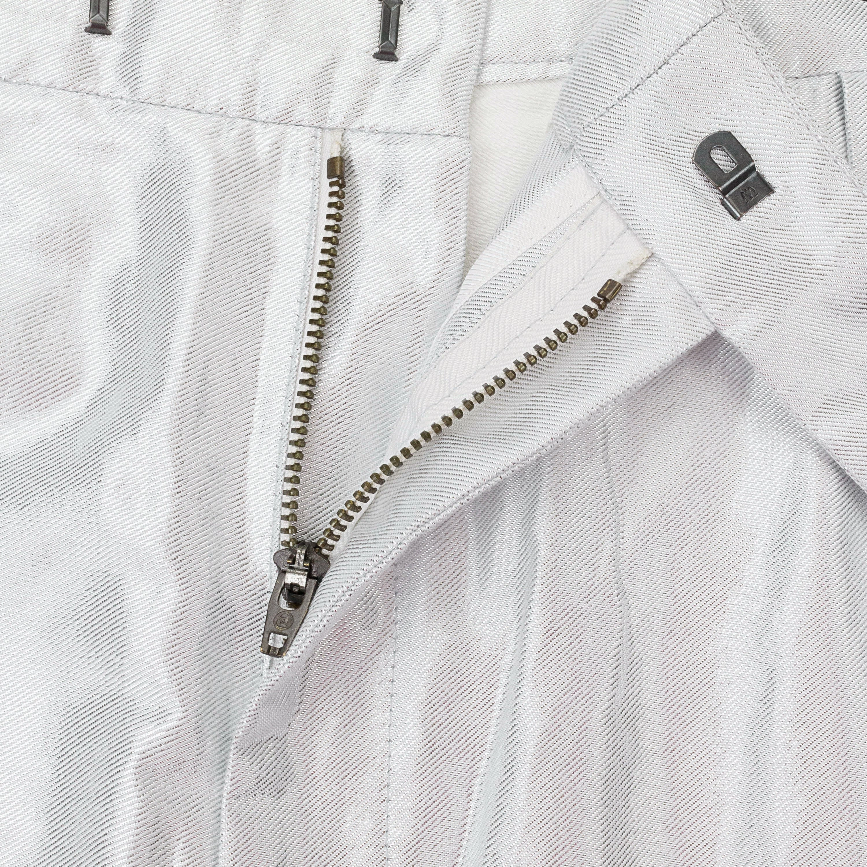 NWT DEMEULEMEESTER STRAIGHT SILVER MEN'S CASUAL PANTS