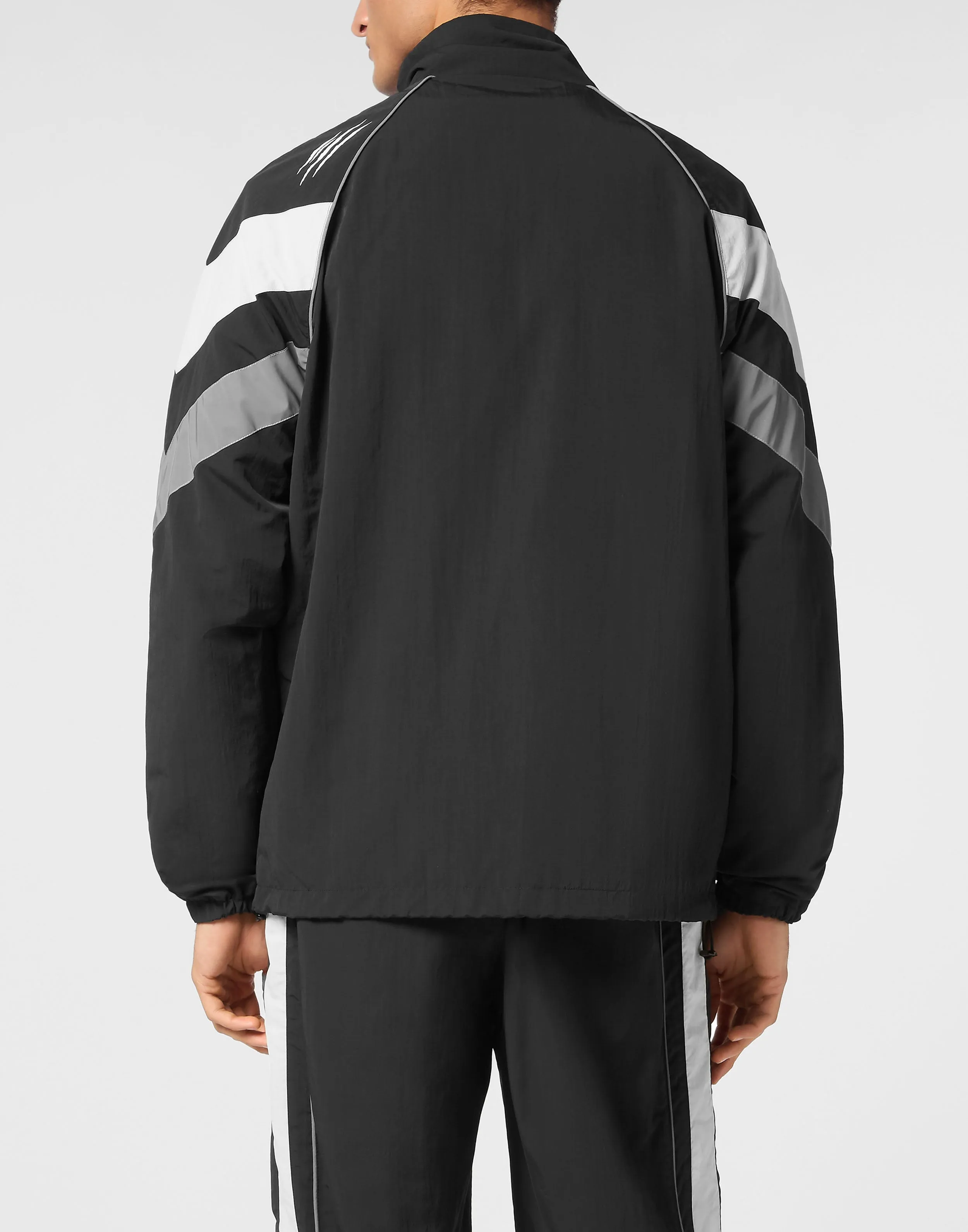 Nylon Jogging Bomber Jacket LS Scratch