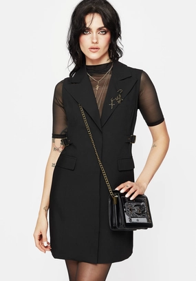 Oath Tailored Waistcoat Mini Dress Dresses Womens - beach dresses cheap