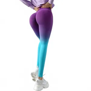 Ode To Ombre Sculpting Leggings In Blue Activewear Womens - gym outfits discount