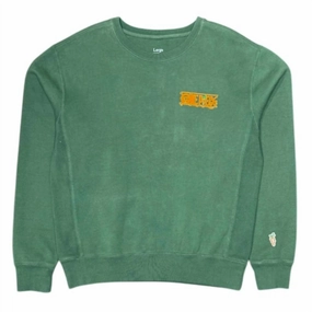 One Piece Men's Crewneck Sweatshirt In Forrest Green chunky knit discount