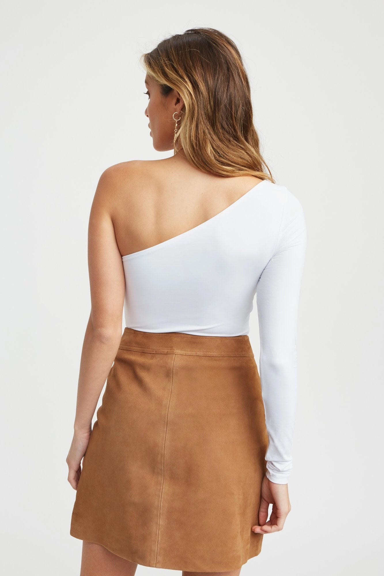 One Shoulder Long Sleeve Bodysuit