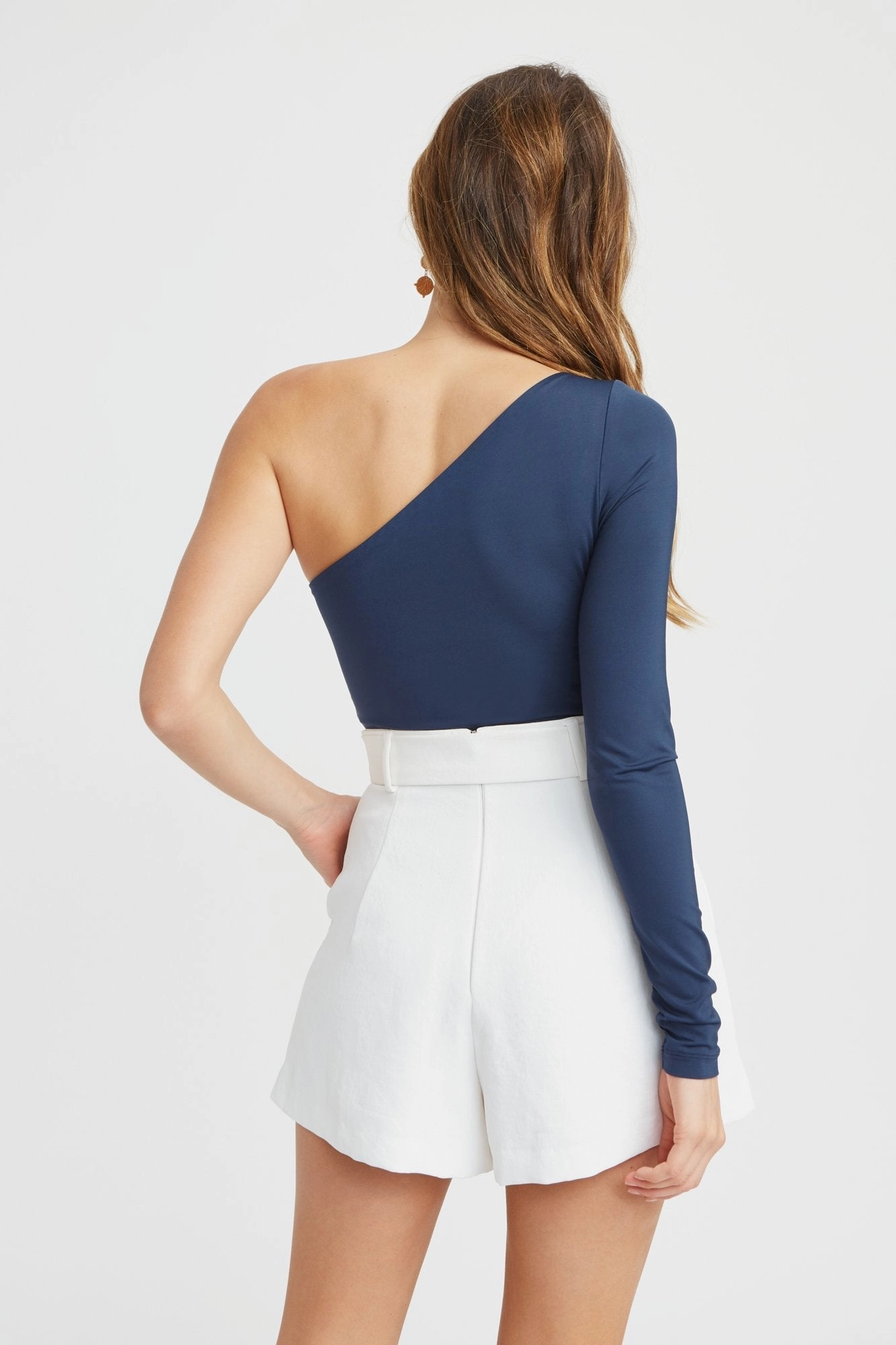 One Shoulder Long Sleeve Bodysuit
