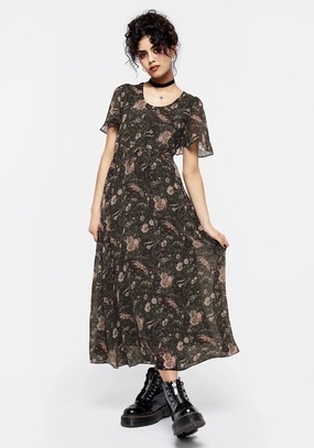 Ophelia Chiffon Midaxi Dress Dresses Womens - beach dresses cheap
