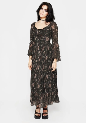 Ophelia Pleated Chiffon Maxi Dress Dresses Womens - beach dresses cheap