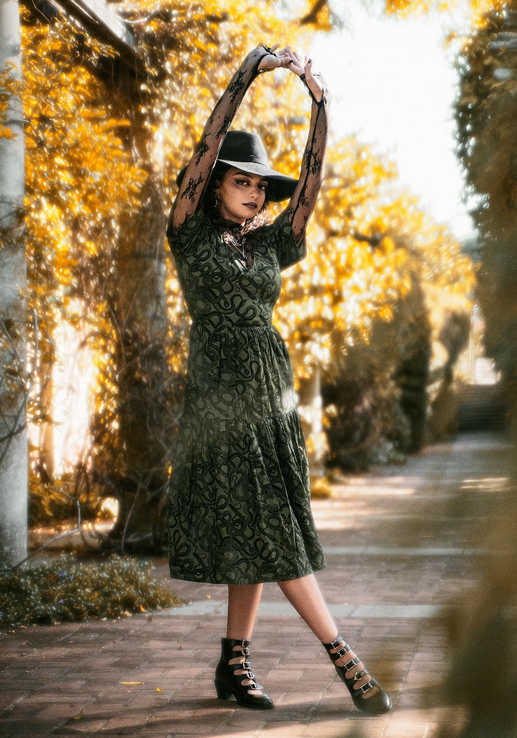 Ophidia Midi Dress
