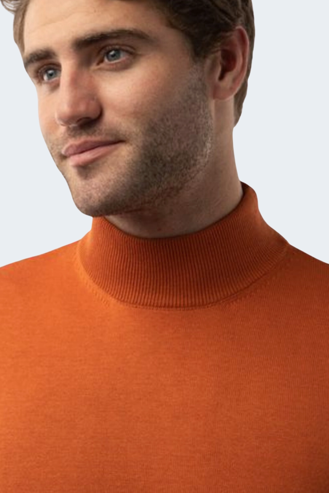 Orange Mockneck Sweater
