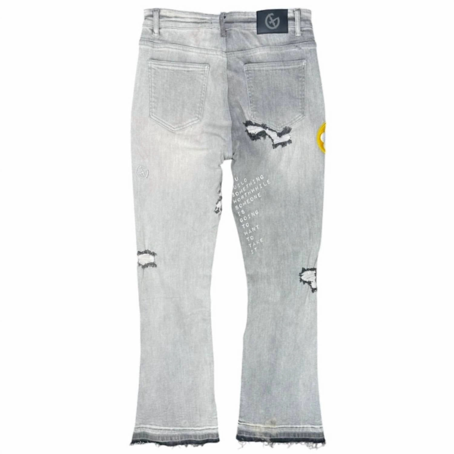 Original Brick By Brick Stack Denim In Black Haze