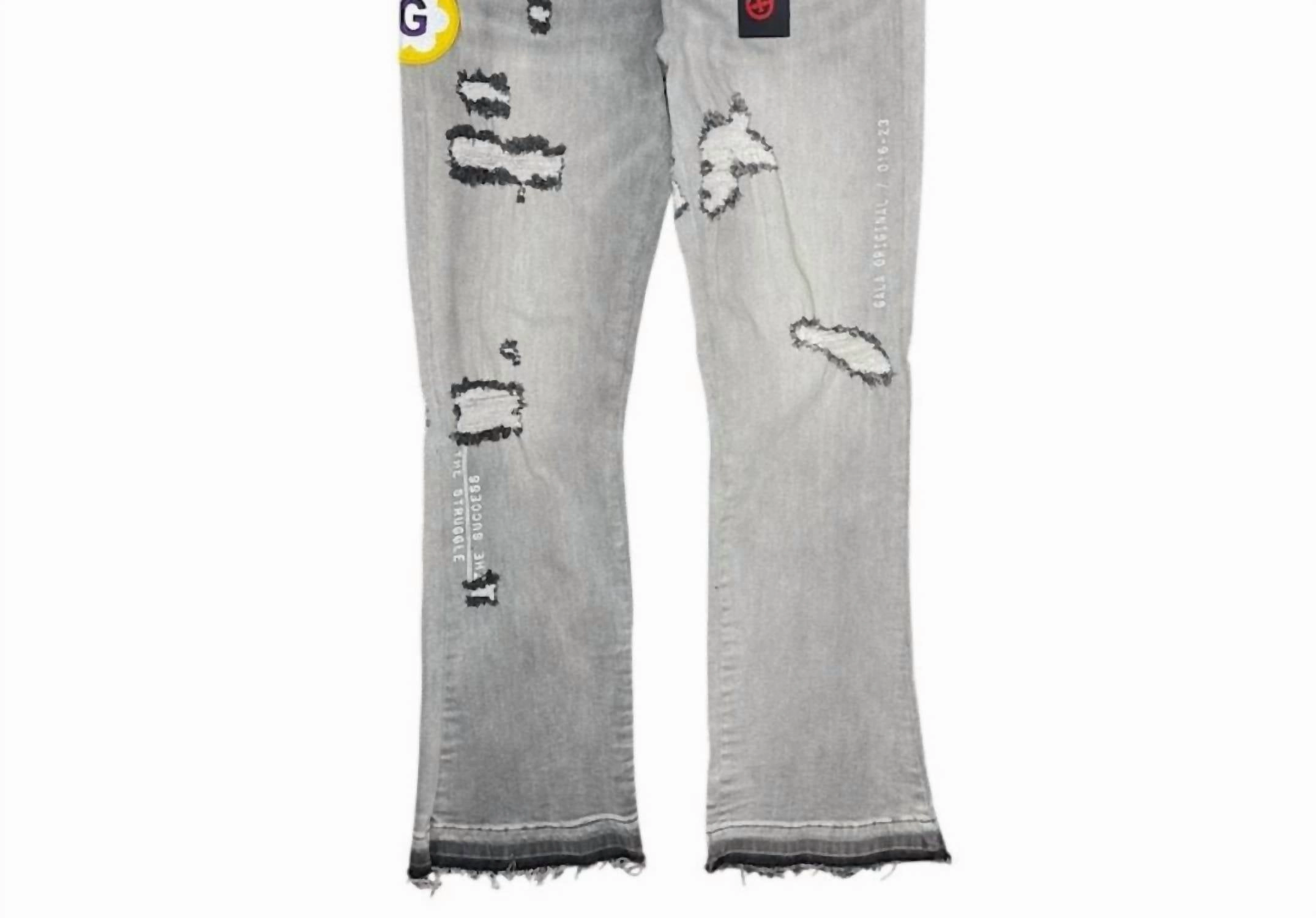 Original Brick By Brick Stack Denim In Black Haze
