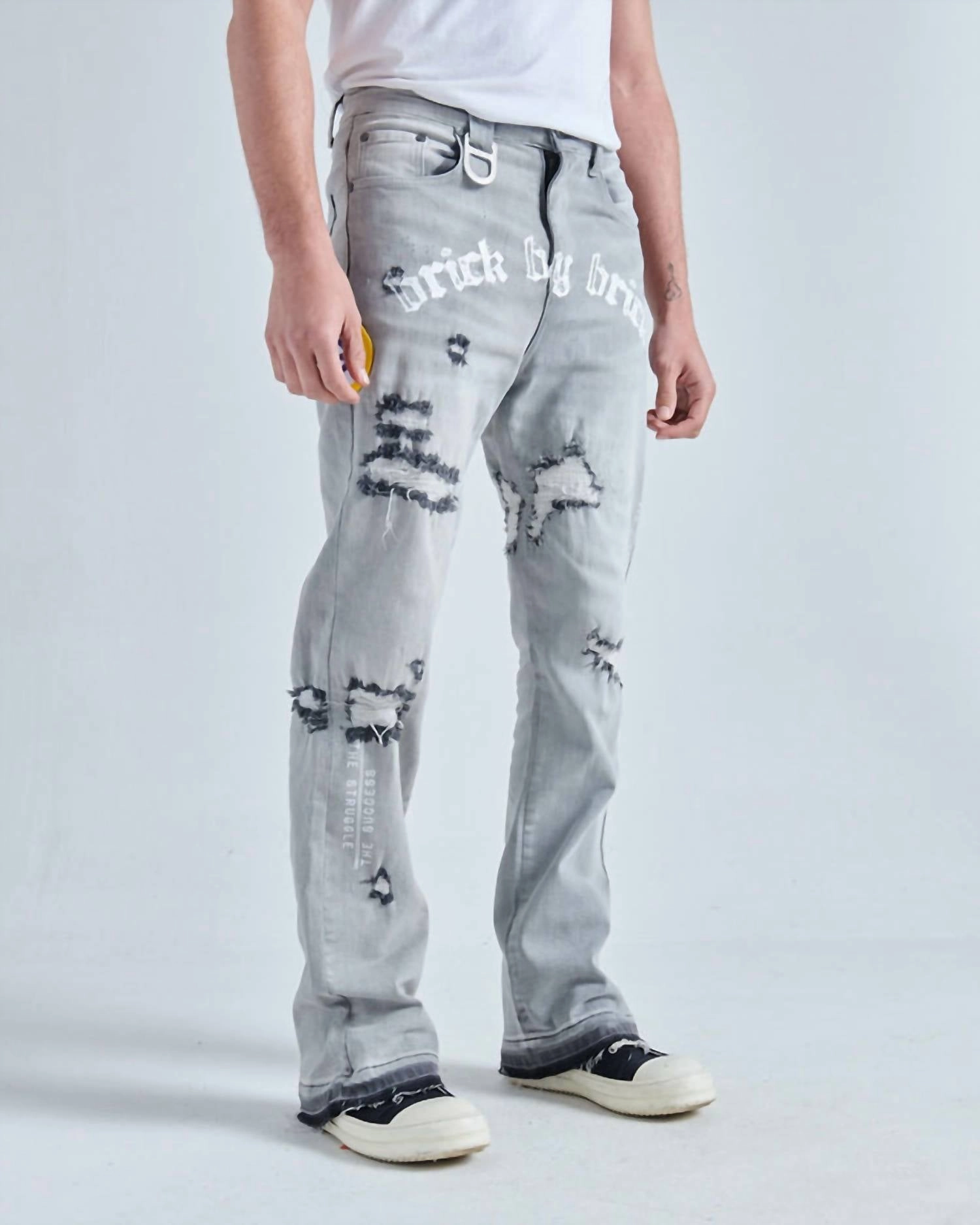 Original Brick By Brick Stack Denim In Black Haze