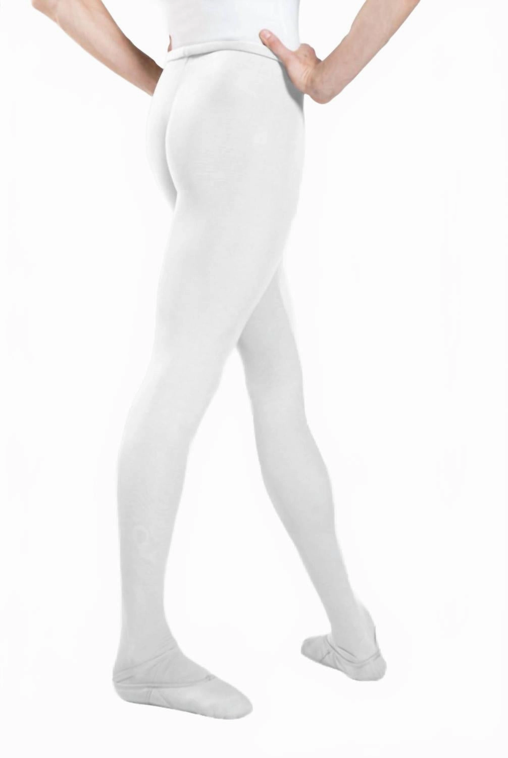 Orion Footed Tights In White