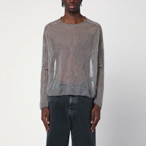Our Legacy Men's Semi-clear Sweater In Silk Blend cashmere sweaters sale