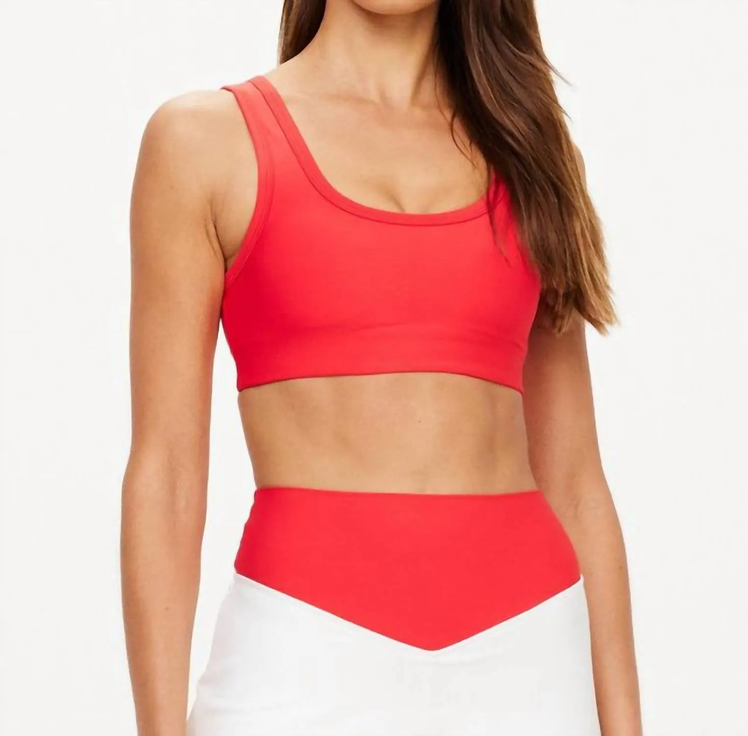 Pacific Harley Scoop Neck Bra In Roja Activewear Womens - yoga pants clearance