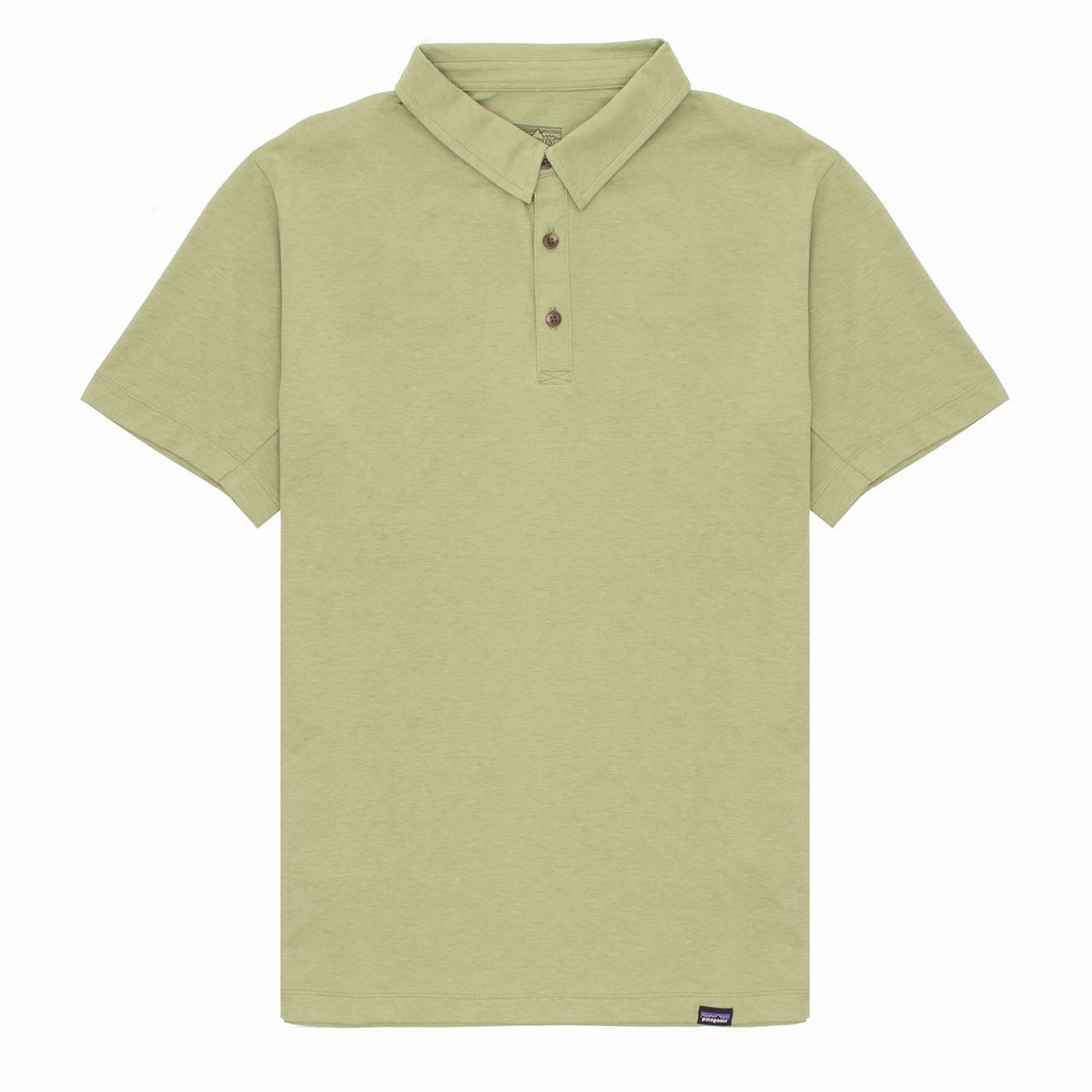 Patagonia Essential Polo Shirt Buckhorn Green mens t-shirts outlet