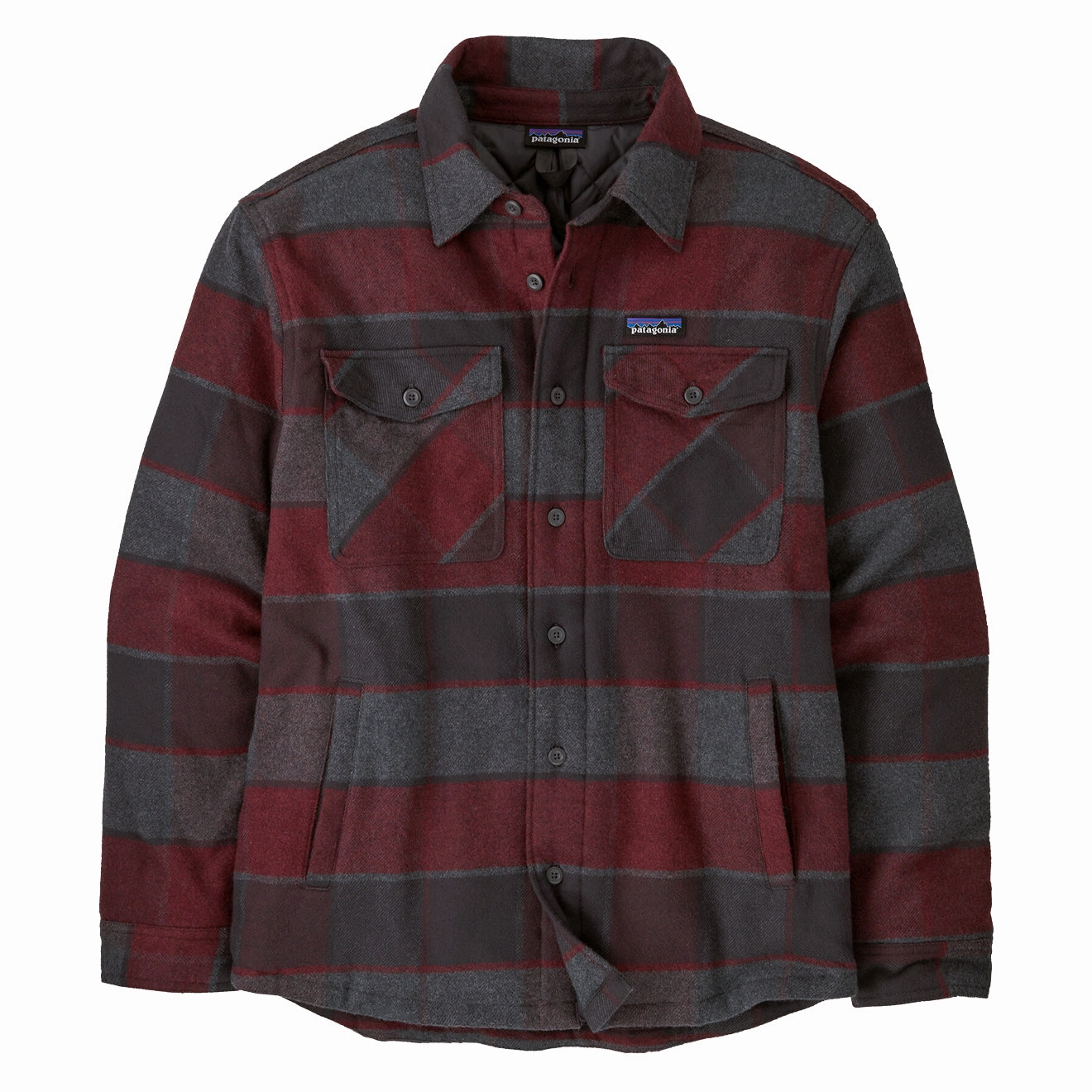 Patagonia Lightweight Insulated Fjord Flannel Shirt William / Ink Black mens tank tops best deals