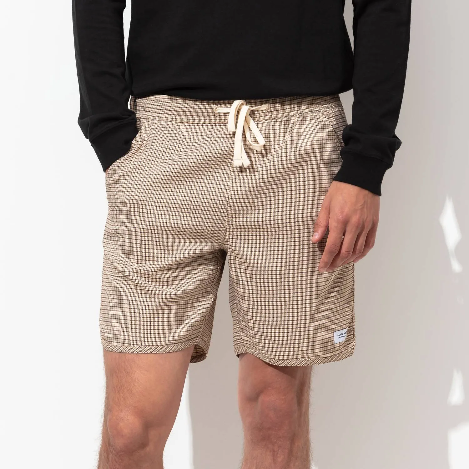 Pathway Plaid Walkshort In Taupe