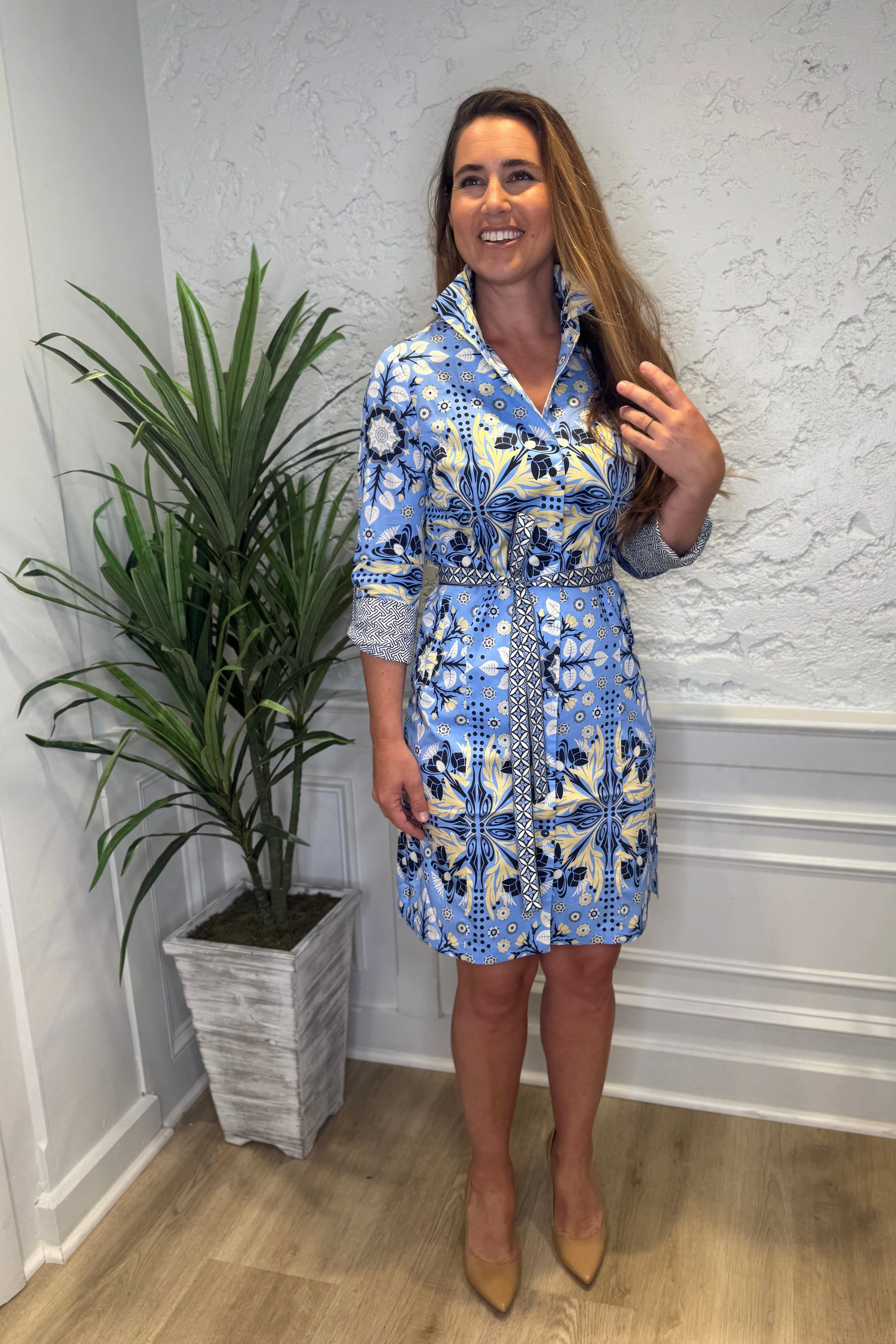 Patty Kim Elizabeth Dress - Navy Etro