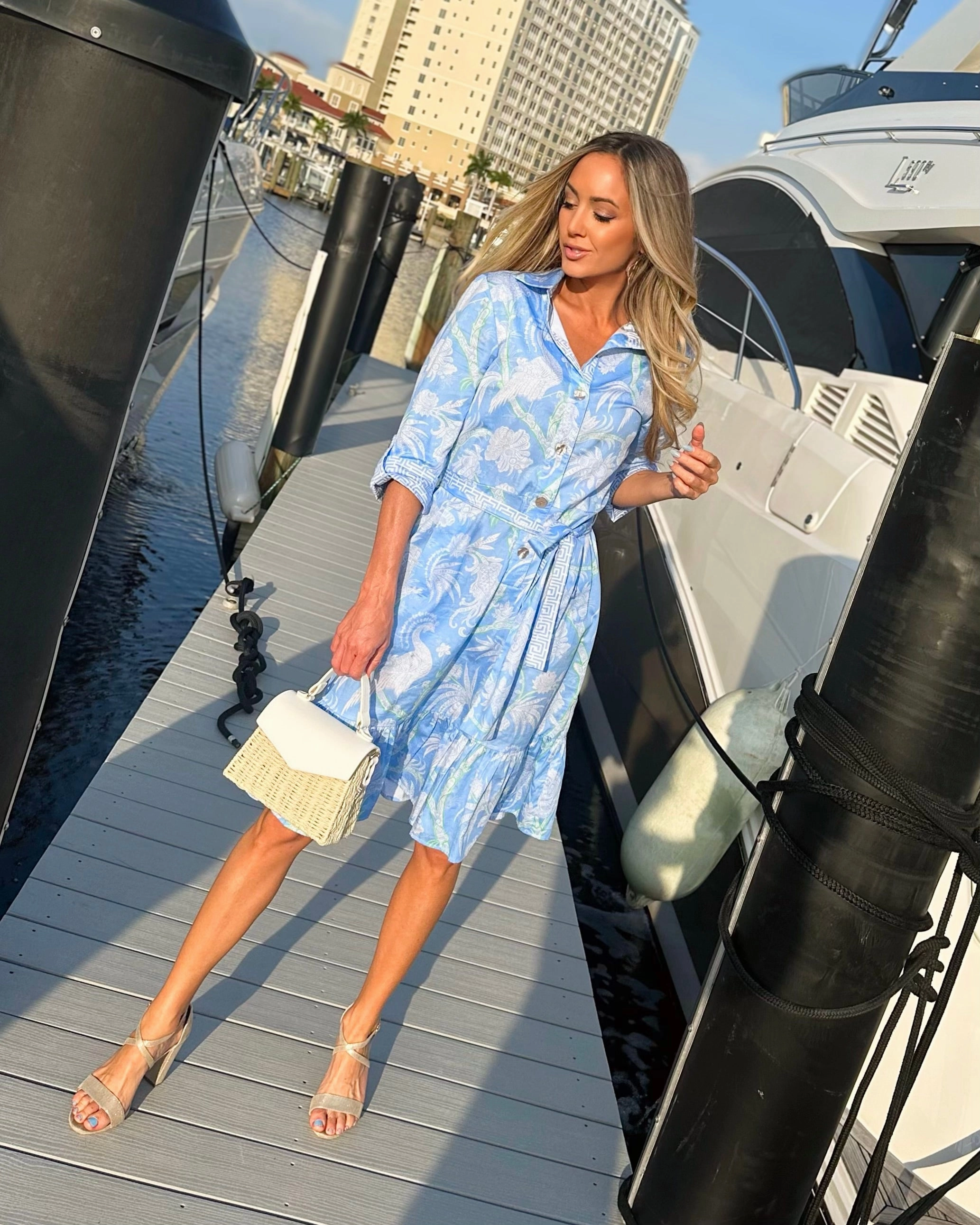 Patty Kim Essential Dress - Blue Peacock