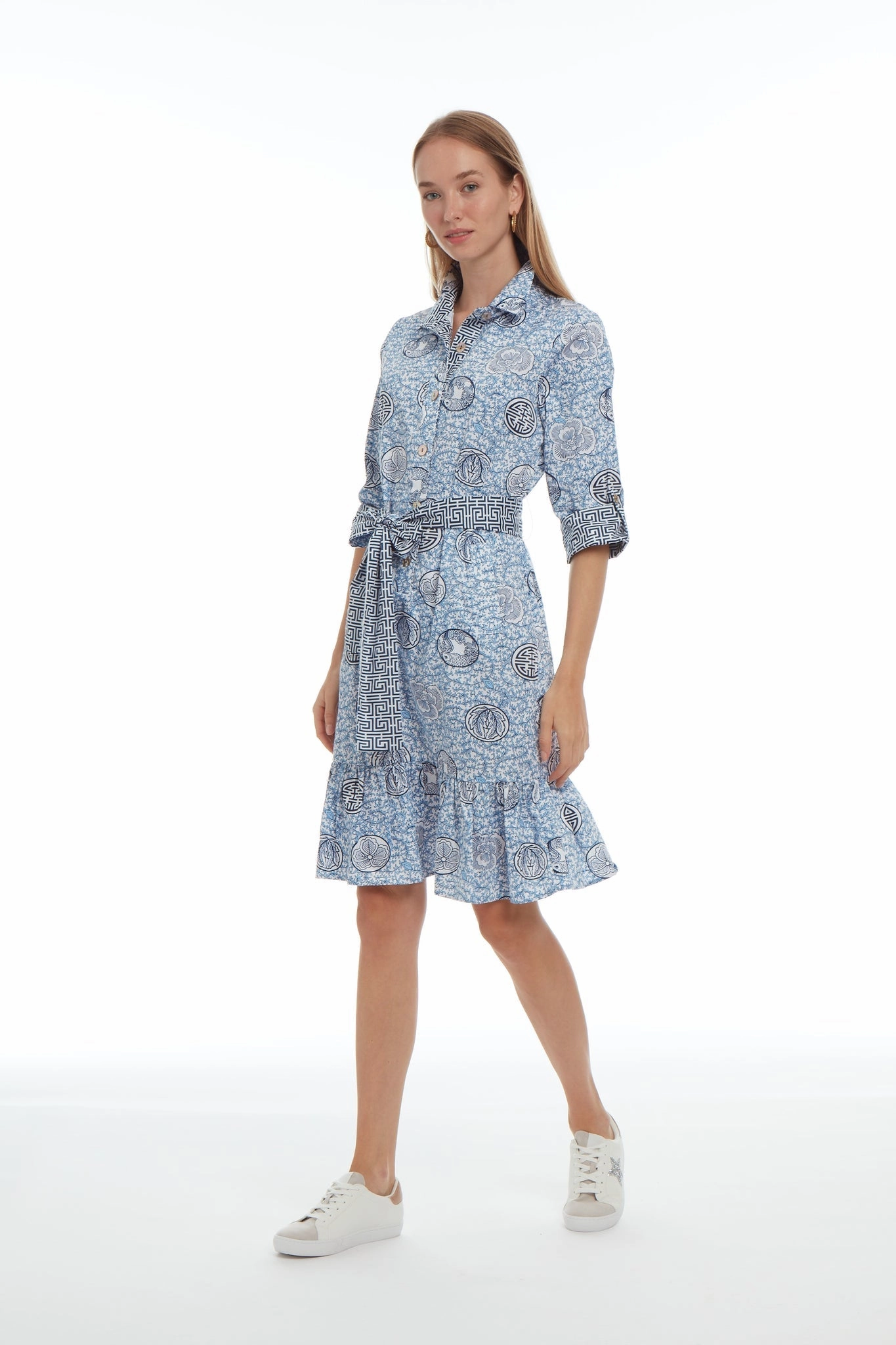 Patty Kim Essential Dress - Navy Medallion