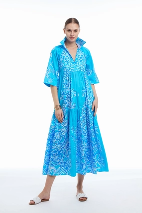 Patty Kim Marni Dress - Aqua Rococo maxi dresses clearance