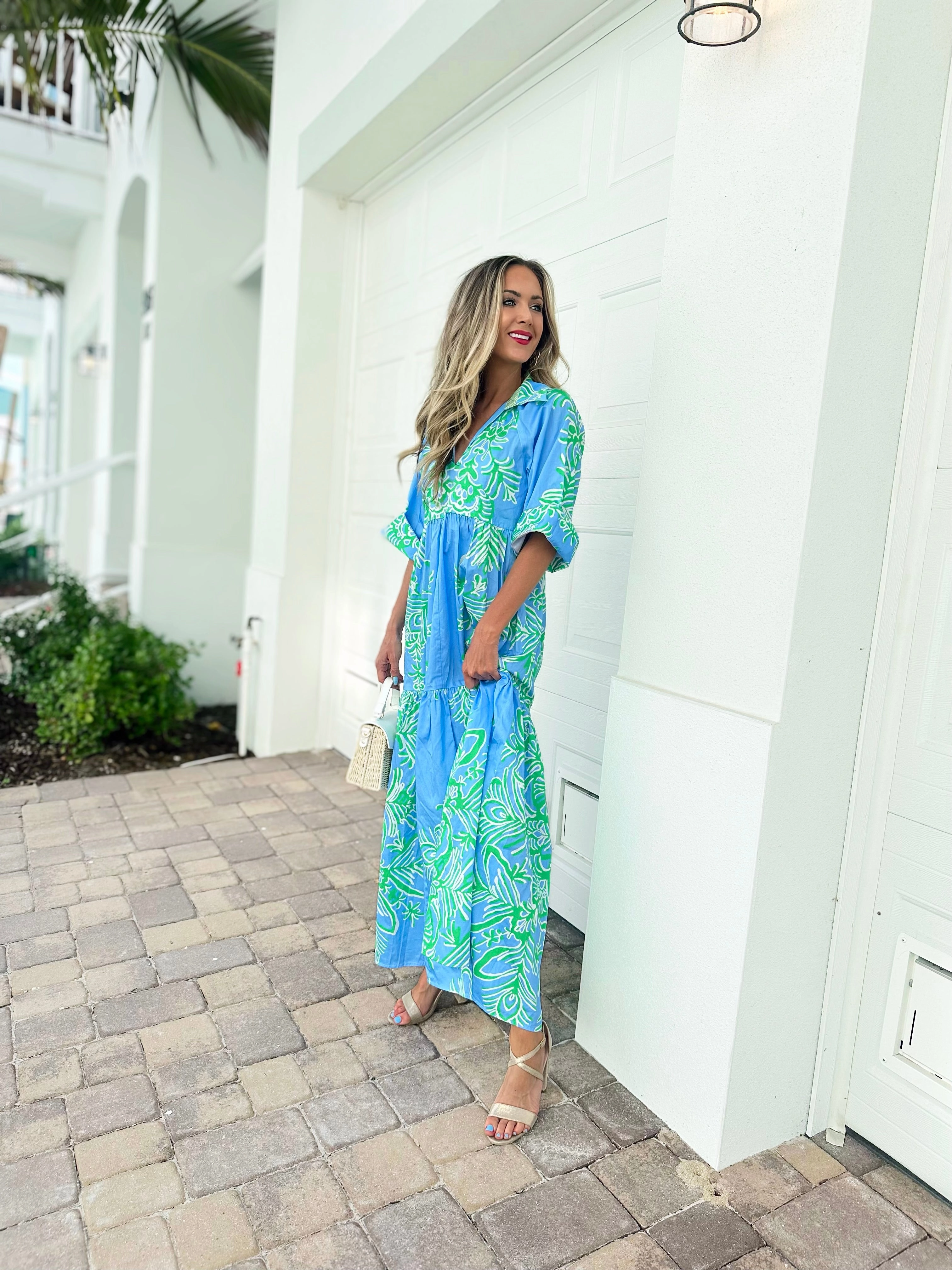 Patty Kim Marni  Maxi Dress - Peri Rococo