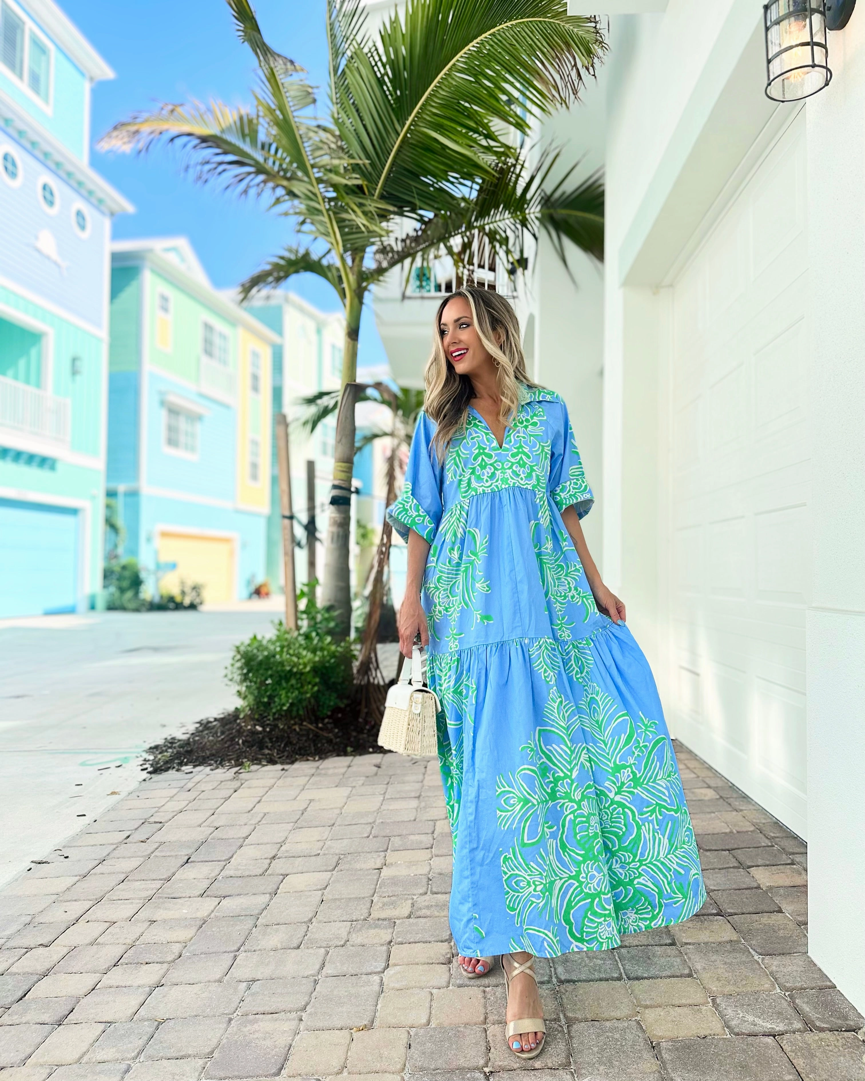 Patty Kim Marni  Maxi Dress - Peri Rococo
