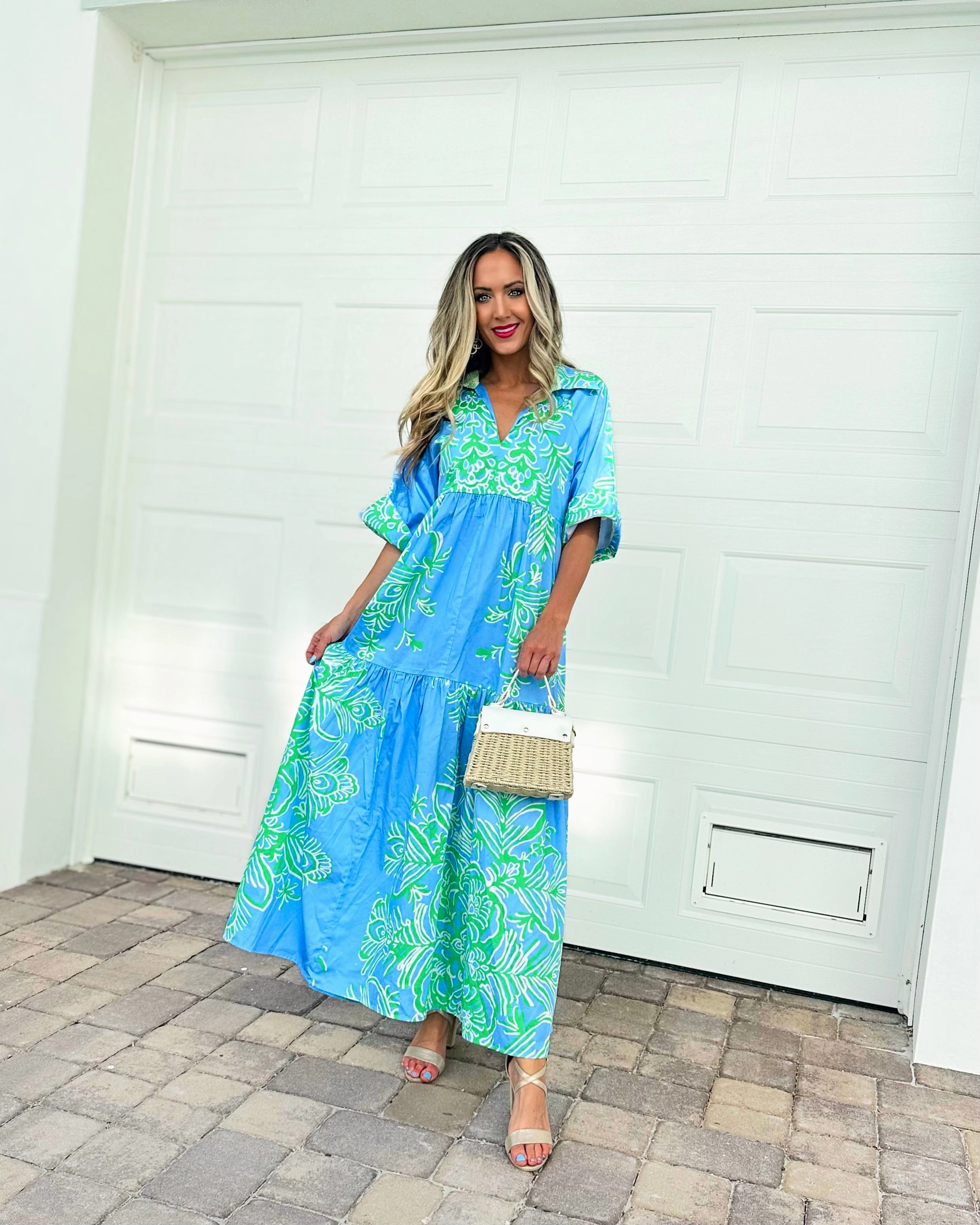 Patty Kim Marni  Maxi Dress - Peri Rococo